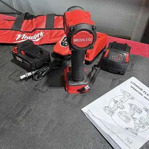 NiuWork 1/2" Brushless Cordless Impact Wrench (350nm) with LED Light, M18 Battery Compatible - Torque Wrench, Impact Drill, Work Tools for Home Projects, Mechanic Tools