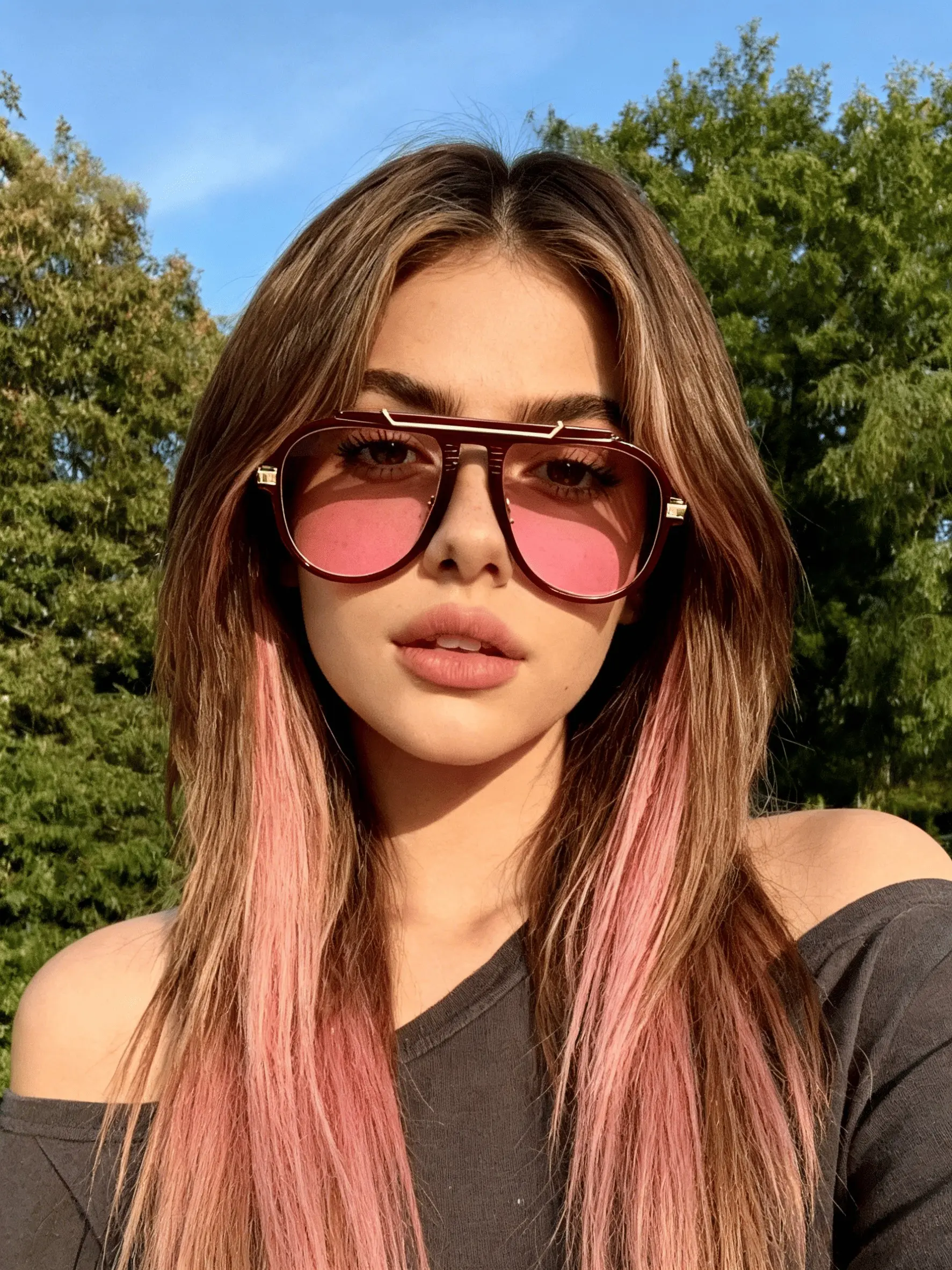 High-End Fashion Sunglasses Unisex Uv400 Protection, Lightweight Bold Design, Trendy Versatile Face-Slimming, Perfect for Street Photography