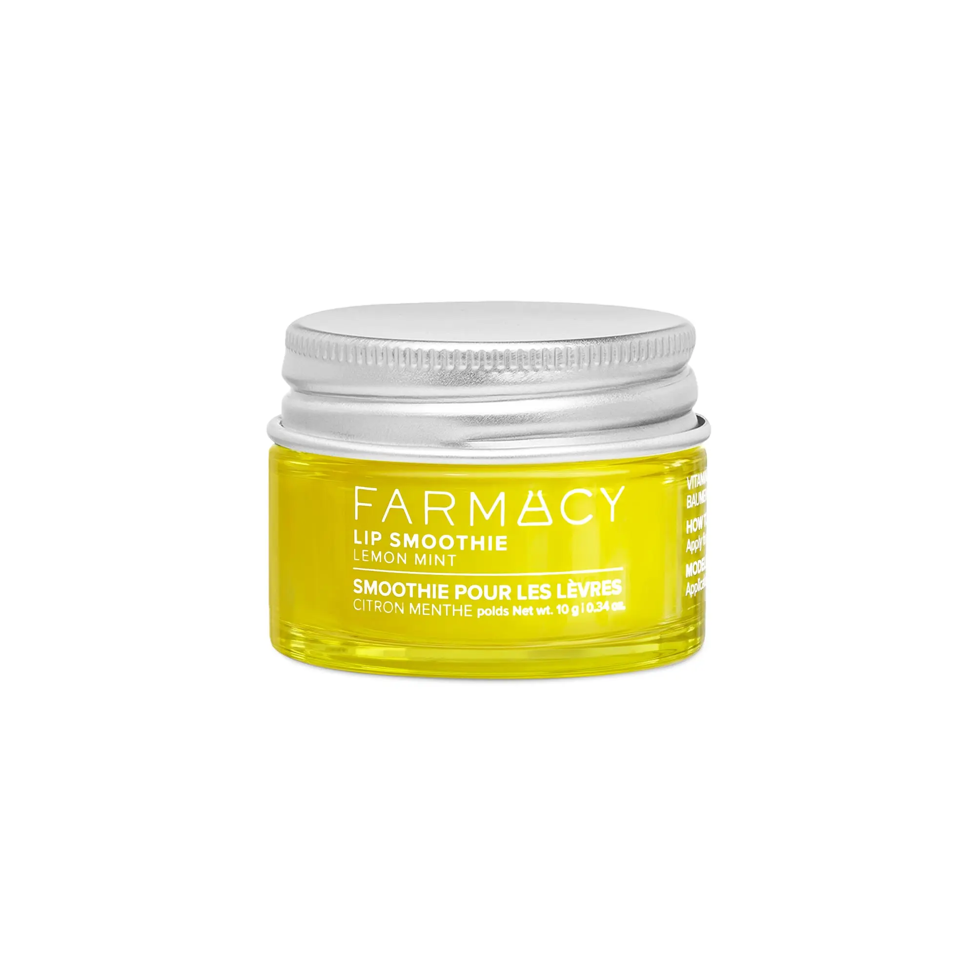 Farmacy Beauty Lemon Mint Lip Smoothie - Daily Hydrating Peptide Lip Balm with Vitamin C & Shea Butter