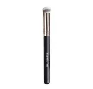 Concealer Brush Under Eye Mini Angled Flat Top Kabuki Nose Contour Brush for Concealing Blending Setting Buffing with Powder Liquid Cream Cosmetic Pro Small Makeup Foundation brushes 270