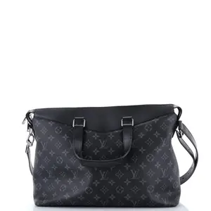Pre-owned Louis Vuitton Canvas Coated Top Handle Bags Explorer Briefcase Monogram Eclipse Canvas by Rebag