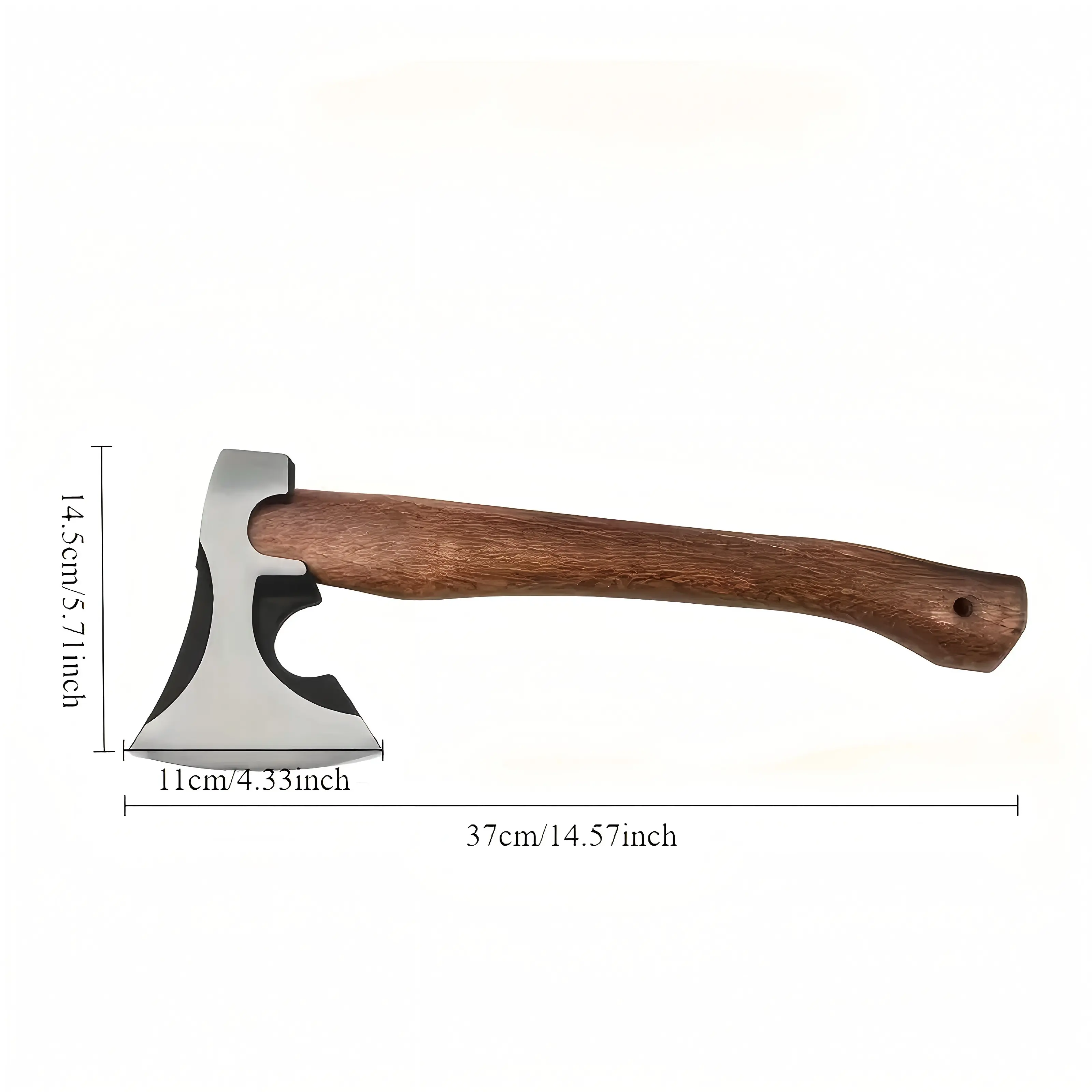 Heavy-Duty Axe 14.57 inch | Forged Manganese Steel + Wooden Handle Durable Outdoor Axe for Camping, Hiking, Firewood & Collectors Halloween,Christmas gift Woodworking Tools Hand Tools