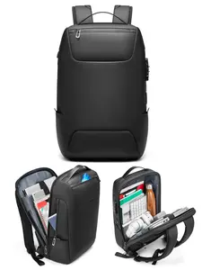 Men's Business Travel Backpack 15.6 Inch Laptop Bag, Large Capacity Anti-Theft Password Lock, Ideal Gift for Birthdays & Valentine's Day