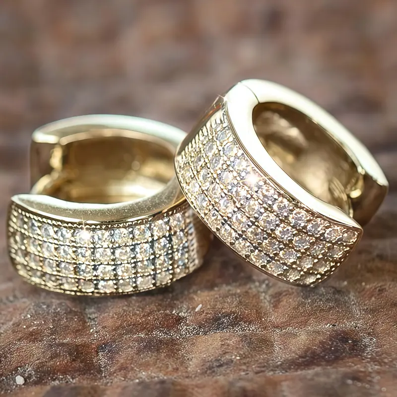 Exquisite and elegant women's earrings, sparkling accessories for women, earrings for women, stylish accessories, casual and fashionable jewelry, Mother's Day and Valentine's Day gifts, jewelry gifts for her,14k gold-plated
