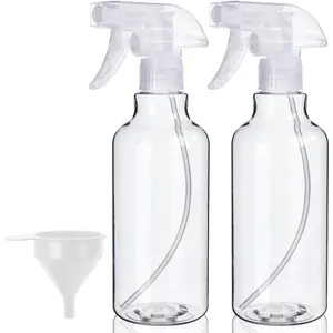 Plastic spray bottles  169 oz mist stream heavy duty spraying empty water spray bottle for cleaning solutions essential oils hair plants bbq cat dog behavior correction clear
