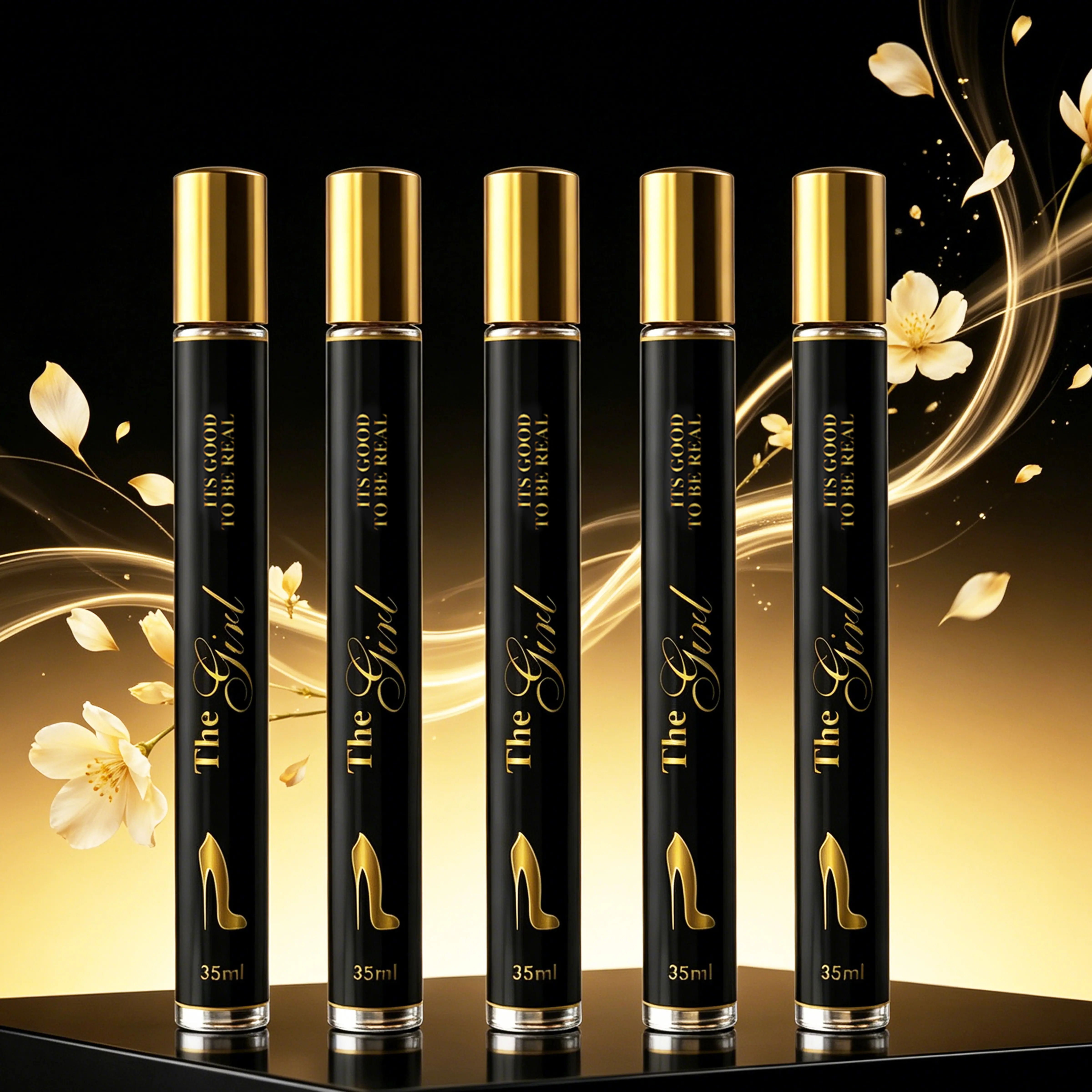 5Pack Women's Travel EDP, Floral Oriental, 35ML/1.18 FL OZ Each, Almond Coffee Opening, Tuberose Jasmine Orange Blossom Iris Rose, Tonka Cocoa Vanilla Praline Sandalwood Musk Amber, Long-Lasting 6-8H, Perfect Christmas Stocking Stuffer
