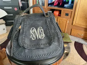 Libby Guitar Monogrammed Crossbody purse/ monogram purse/ guitar purse