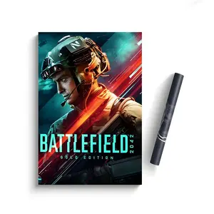 game B-Battlefield 2042 Poster Self-Adhesive Waterproof Art Sticker, Aesthetic Minimalist Wall Poster for Coffee Shop, Bar & Home Room Decor
