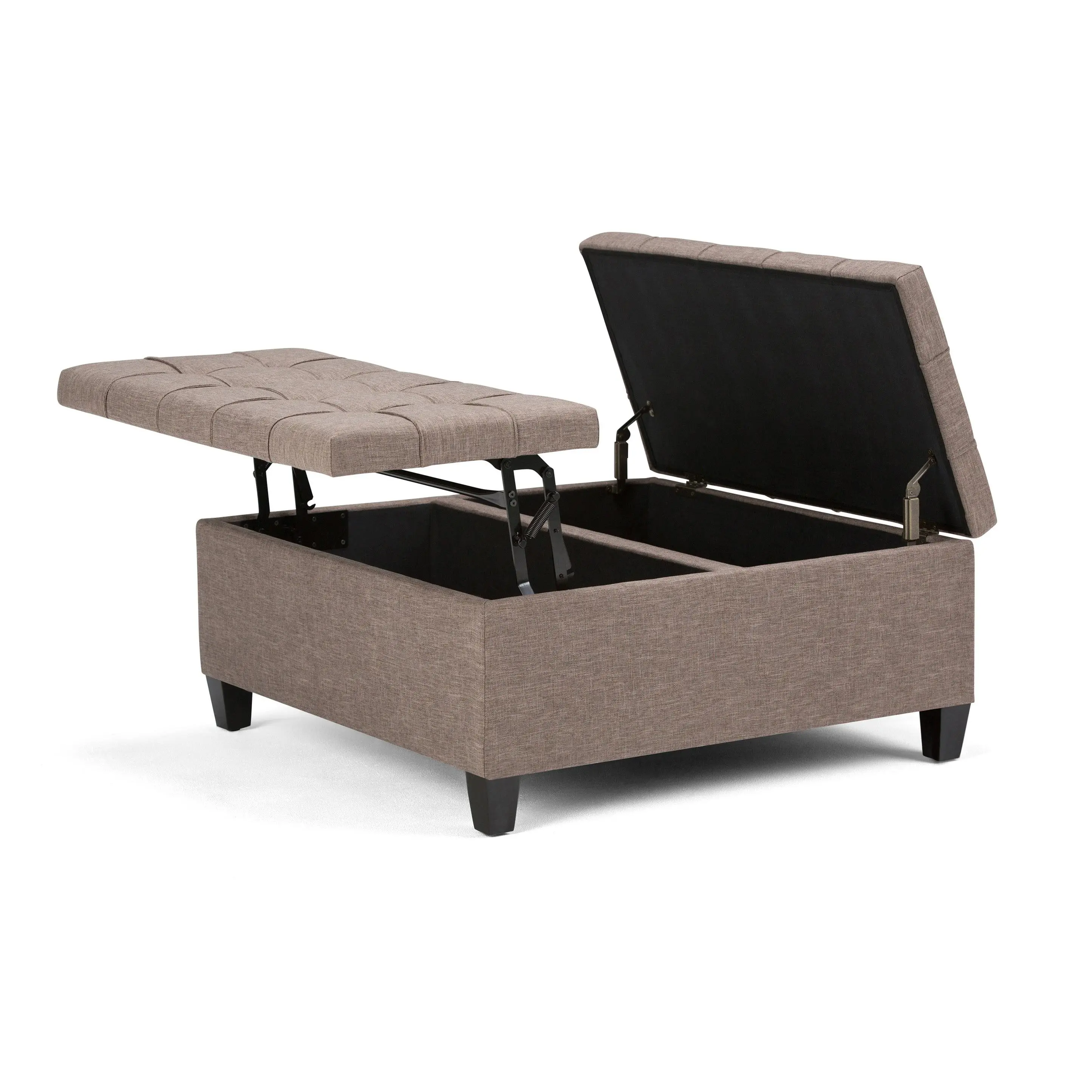 Harrison Coffee Table Ottoman in Linen Harrison Coffee Table Ottoman in Linen