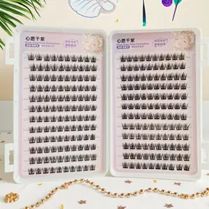 C Curl Self-adhesive False Eyelash Book, Self Adhesive Eyelashes, Natural Lash Clusters, Natural Lightweight 3D Lashes for Easy Application, Reusable and Travel-friendly Eyelash Extensions, Makeup