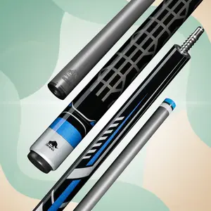 Rhino EVO Racing Carbon Fiber Pool Cue – Velocity Blue | Pro Taper, 12.5mm Time Crystal Tip, Carbon Composite Butt, Stainless 3/8-8 Joint, Adjustable Weight