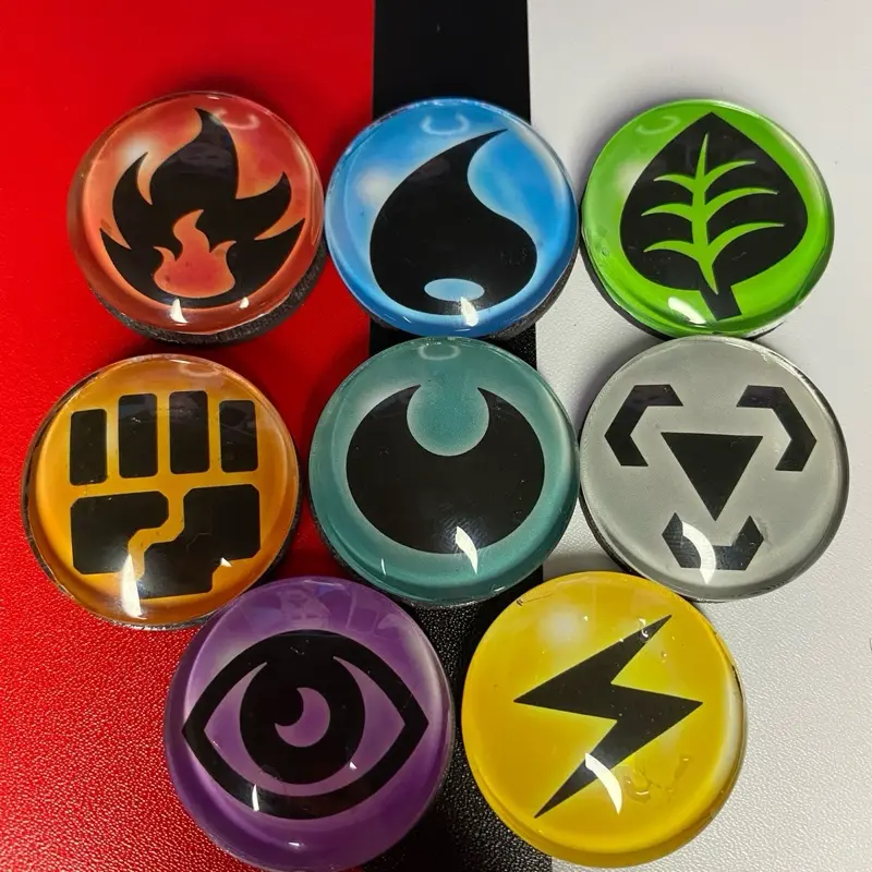 Pokémon Energy Magnets - Collectible Anime Character Themed Fridge Magnets for Home, Office Decor