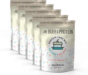5- Pack : Fit-Fetti Protein Cake Mix