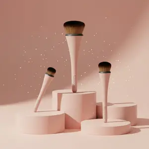 EcoTools 360 Ultimate Blend Makeup Brush Kit for Cream Liquid & Powder Foundation Blush & Bronzer Vegan Cruelty-Free 3 Piece Set for Flawless Application