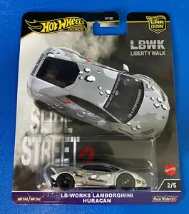 Lamborghini Huracan LB-Works Grey Hot Wheels Premo Slide Street