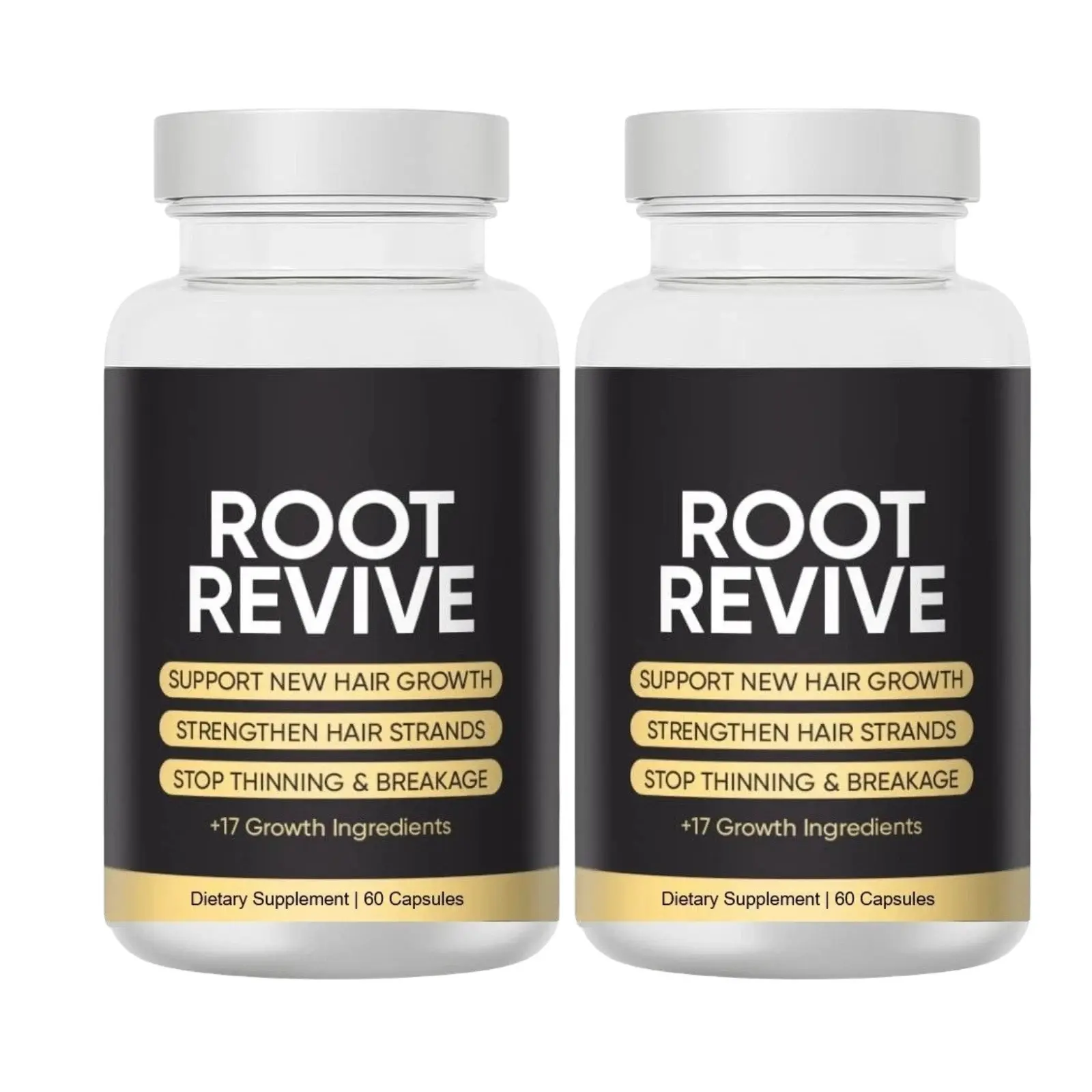 2-Pack Root Revive Capsules – Root Revive Supports New Hair Growth - 120 Caps