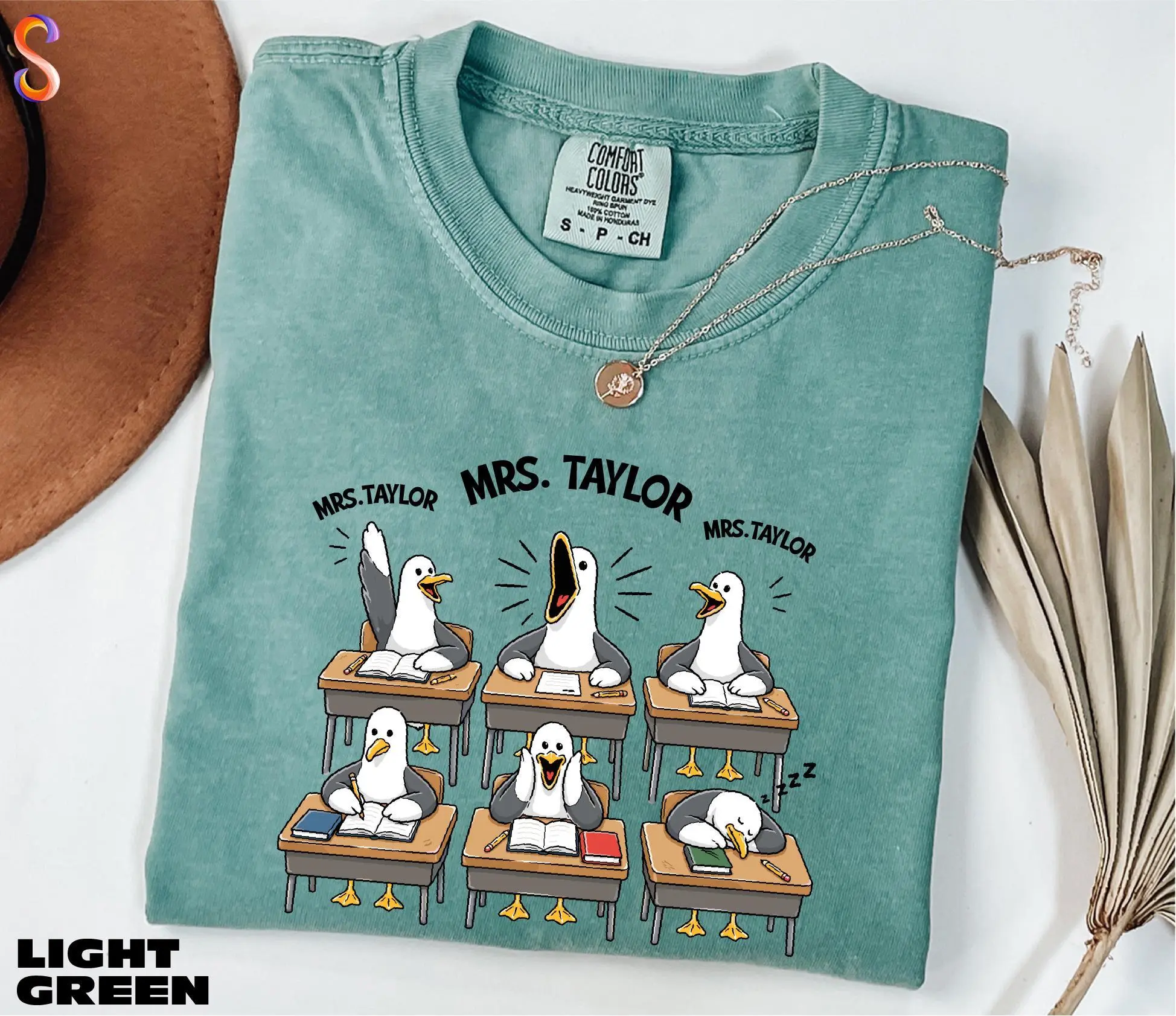 Custom Seagulls Teacher Shirt, Funny Teacher Tee, Funny Personalized Sweatshirt, Teacher Appreciation Gift, Comfort Colors T-Shirt