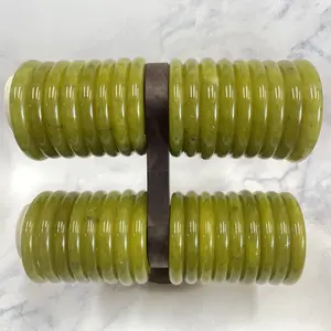 Gold Xiuyan Jade Hard Bangle（One Among Diverse Variants）