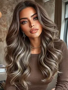 Natural Look Lace Front Wig, Comfortable Fit, Easy to Manage, 18 Inch Heat Resistant Synthetic Fiber, Suitable for Daily Wear, Natural Looking Wig, Glueless Frontal Wig, Lace Frontal Wigs