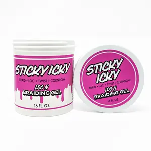 Sticky Icky Loc N Braiding Gel 16oz - Hair Styling Product