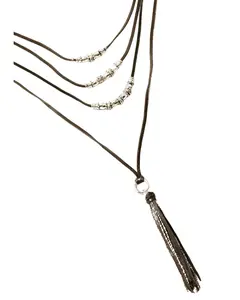 Shyanne Women's Dakota Layered Leather Necklace - Safa22n26