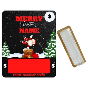 Personalized Chimney Money Holder card