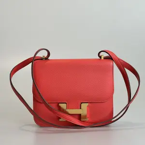 Pre-owned HERMÈS Epsom Shoulder Bag Hermes Constance 18 Rouge H with Gold Hardware 27812461