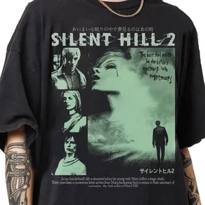 Vintage 90s Bootleg Style Silent Hill II T-Shirt, James Sunderland T-shirt, Retro Silent Hill II Gifts For Man And Women Unisex T-Shirt TKE