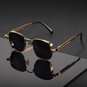 1 pair of Women's and Men's square metal Korean style exquisite fashion glasses, suitable for music festival street photography accessories  travel shades men Retro Oval Tortoiseshell  Cat Eye Sunglasses Lightweight Minimalist Sports Glasses summer