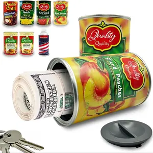 Food Can Safe, 1pc Hidden Safe Compartment Diversion Safe, Secret Stash Hiding Container, Kitchen Cupboard Hide Cash Hidden Container, Money Safe Box, Home Security Safe
