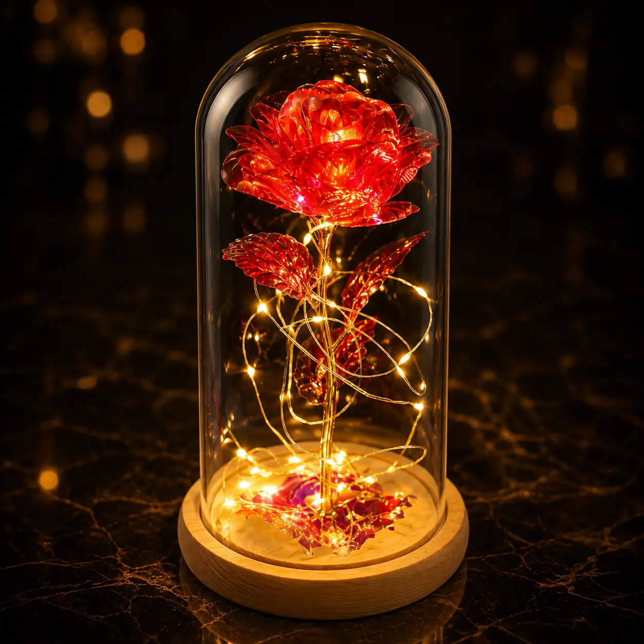 Mother's Day Classic Gifts LED Everlasting Rose Eternal Flower,Romantic Creative Gifts for Women - Valentine's,Day, Birthday, Memorable Dates luxury valentines Gifts for Her Anniversary gift for wife daughter Perfect gift Surprise Idea for LOVE