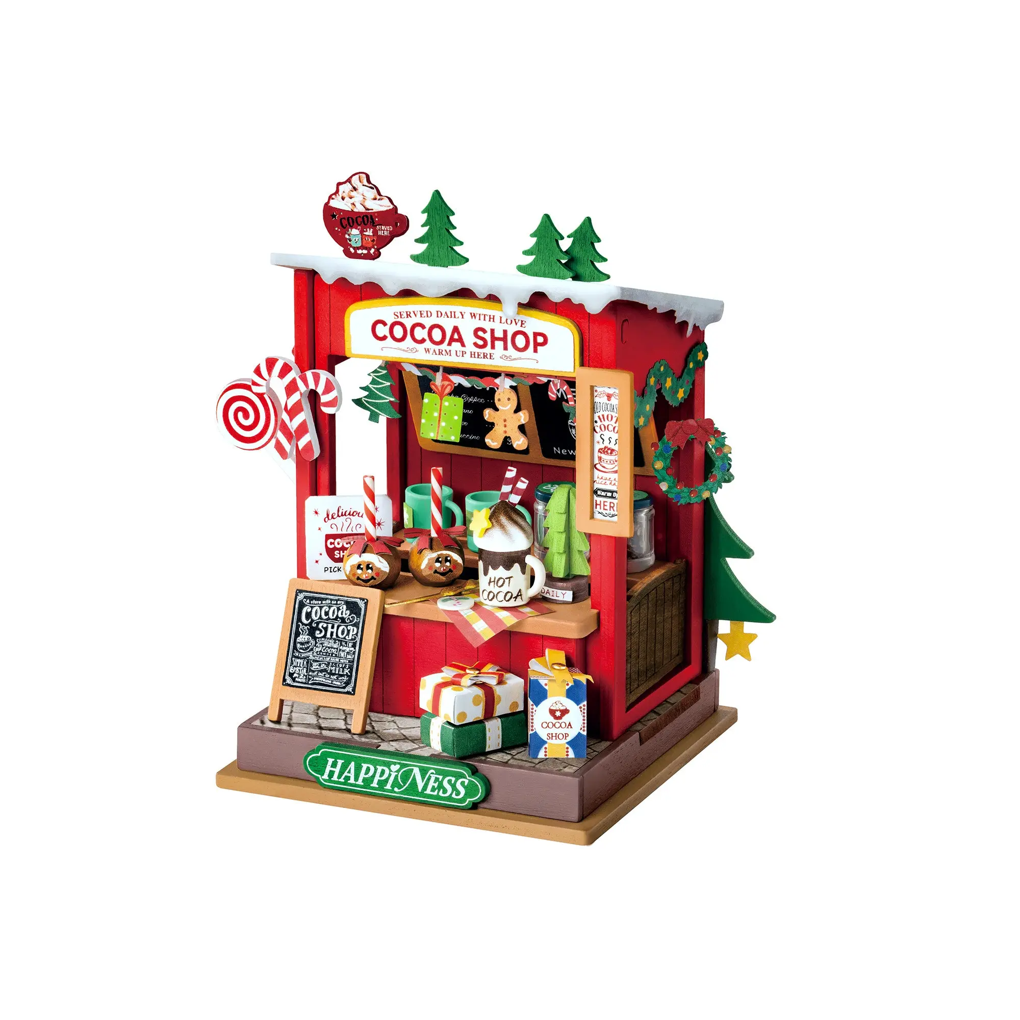 Hands Craft | Cocoa Shop DIY Miniature Kit