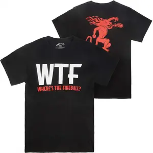 Fireball WTF Tee Shirt, Liquor Graphic Shirt, Drinking Humor Tee