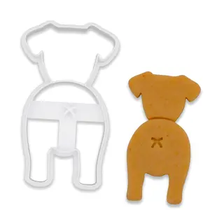 Jack Russell Butt Hilarious Dog Butt Cookie Cutter – 3D Printed Design for Baking & Clay Creations - Fun Dog-Themed Baking Tool for Corgi Lovers Tin