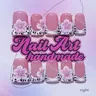Delicate Thing Y2K Style Duckbill Nail Set, Handmade French Tips Design, Includes Adhesive Jelly Glue, Perfect Gift for Women, Nail Art Supplies, Unique Patterns