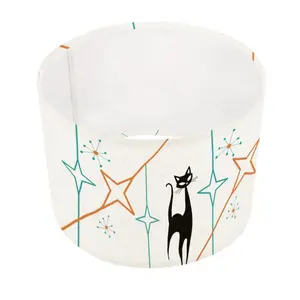 Mid Modernist Atomic Cat Lampshade ONLY With Ring (Made in USA) - For Arc Floor Lamps Only