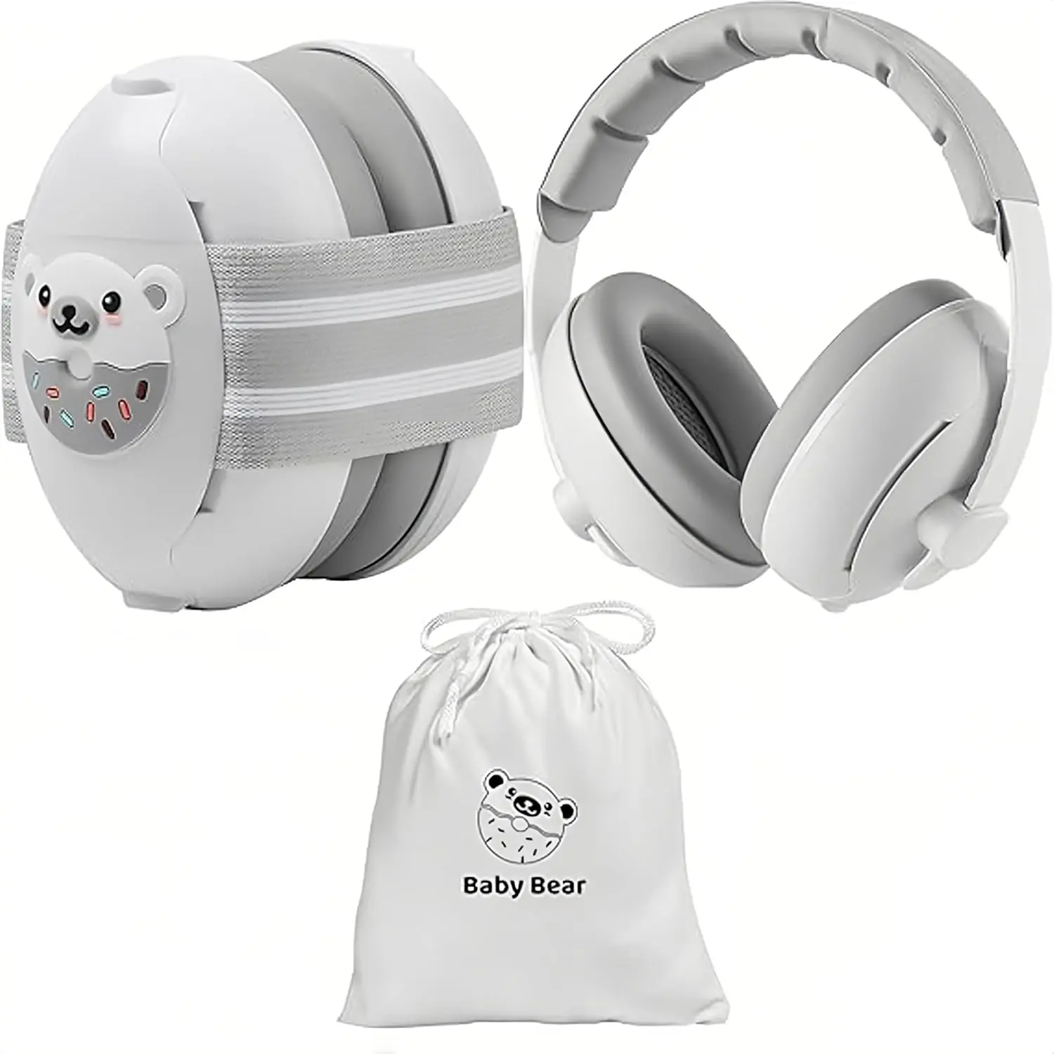 Noise Cancelling Headphones for  and  up to 48 Months, 2 in 1 Adjustable Ear Muffs Noise Protection