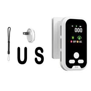 PQRQP 5-in-1 Portable Metal Detector with Temperature Humidity Sensors, Plug-and-Play Design, High-Definition Display for Kitchen, Garage, Outdoor Use