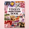 Vision Board Vision Book Inspirational Material Cutouts Dream Goals DIY Scrapbooking Craft Vision Board Stickers Notebook, Creative Motivational Tool, Personal Growth, Goal Setting
