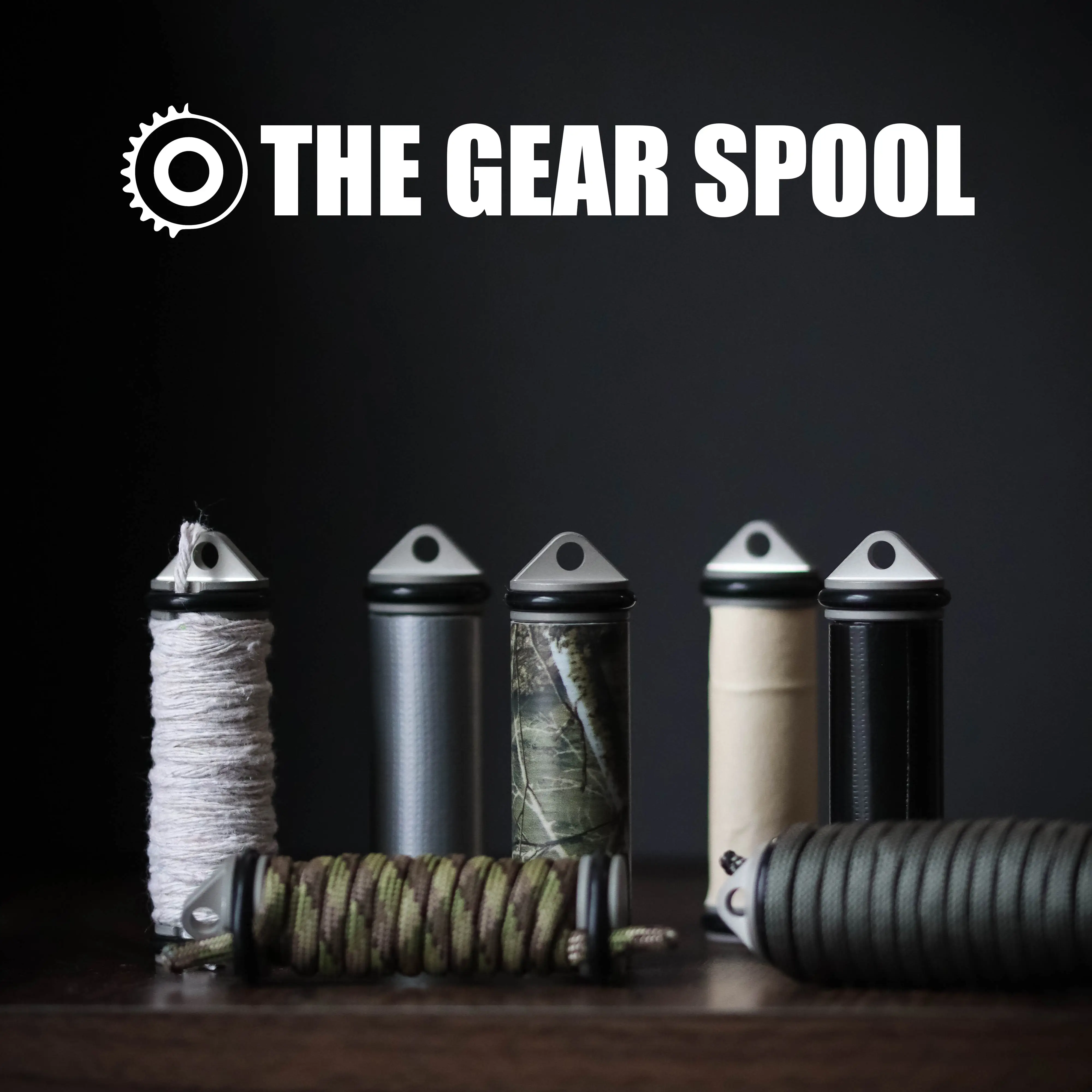 The Gear Spool - Duct Tape Spool for Every Day Carry. Carry cord of line. Spool Comes Empty. Made by Gear Spool