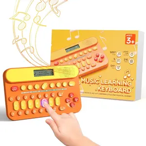 HOMESTEC Mini Music Learning Keyboard, 23 Keys, 4 Chords, 8 Instruments Sounds, Multifunction Music Educational Instrument Toy for 3, 4, 5, 6, 7, 8 Girls and Boys