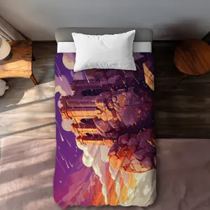 MWW C1DCTXLWP0KTJV The Last Remains Orange Twin Size Extra Long Duvet Cover - Home Decor Essential