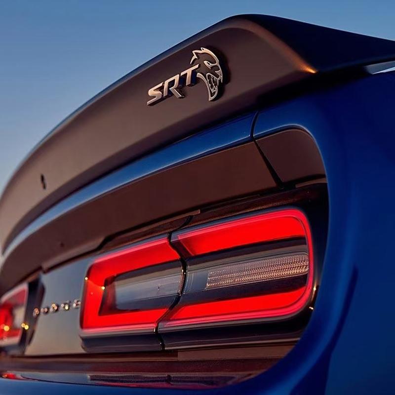 Hollow 3D Automobile Decals - 6.75x2 in ABS Plastic Car Stickers, Exterior Vehicle Accessory for 2021-2023 Dodge Charger SRT Hellcat Tailgate & Side