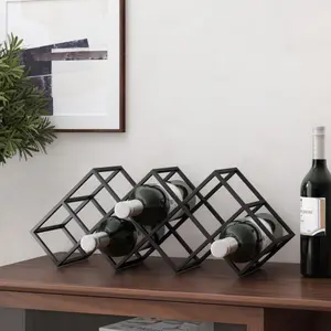 Wine racks ,Metal wine racks,Wine storage racks Bottle Utensils,Stylish Geometric Shelf Kitchen