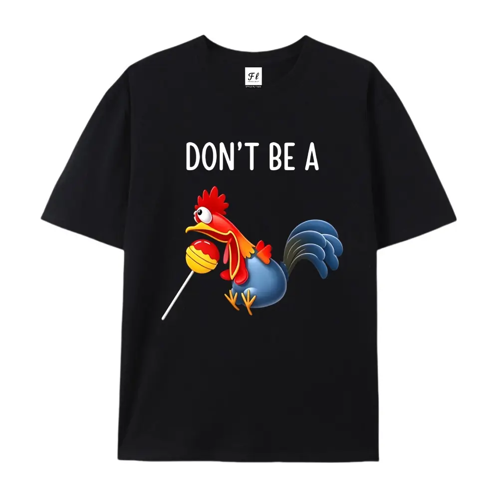 Don't Be A Cock Funny Rooster Shirt, Humorous Pun Graphic Tee, Novelty Joke T-Shirt, Funny Animal Shirt, Casual Cotton Tee for Adults, Unisex Fit, Ships from USA