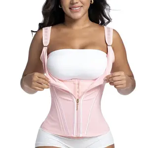 Waist Shapewear for Women with Bra Tummy Control Girdle Workout Shapewear with Adjustable Shoulder Strap