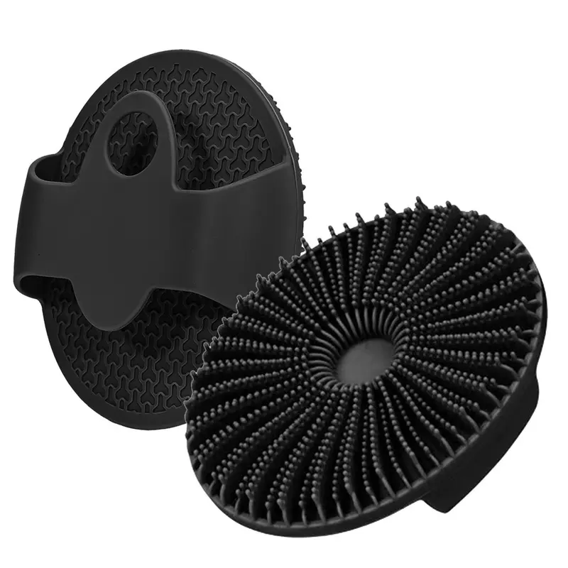 Antimicrobial Silicone Body Brush - Single Item Antibacterial Exfoliator, Whole Body & Back Scrub, Bath & Shower Accessory for Sensitive/Normal Skin Self Care