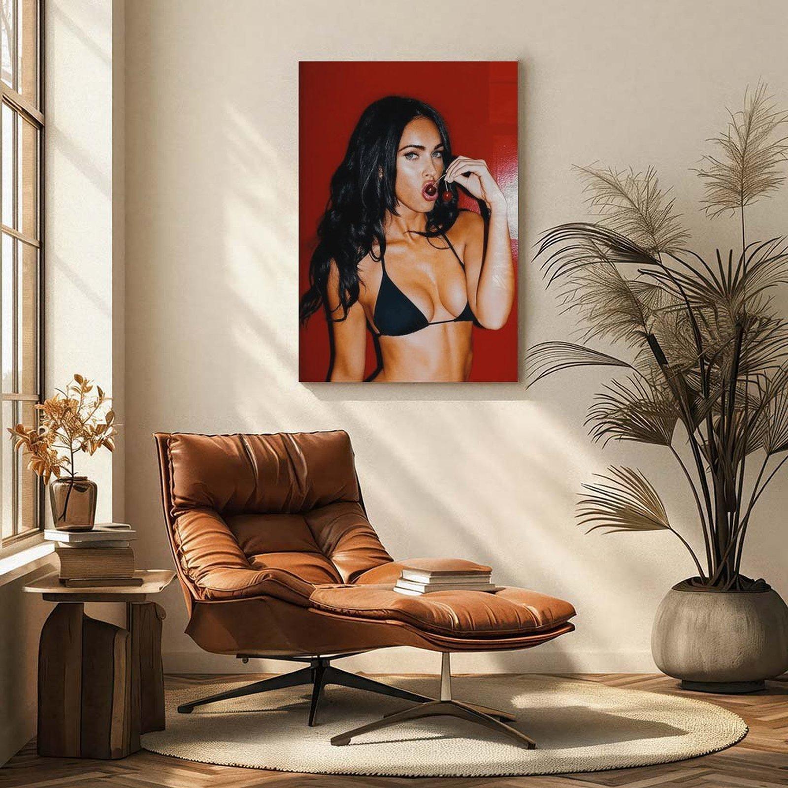 Sexy Megan Fox Poster, Iconic Celebrity Art Print, Bold Wall Decor For Fans, Gift For Him