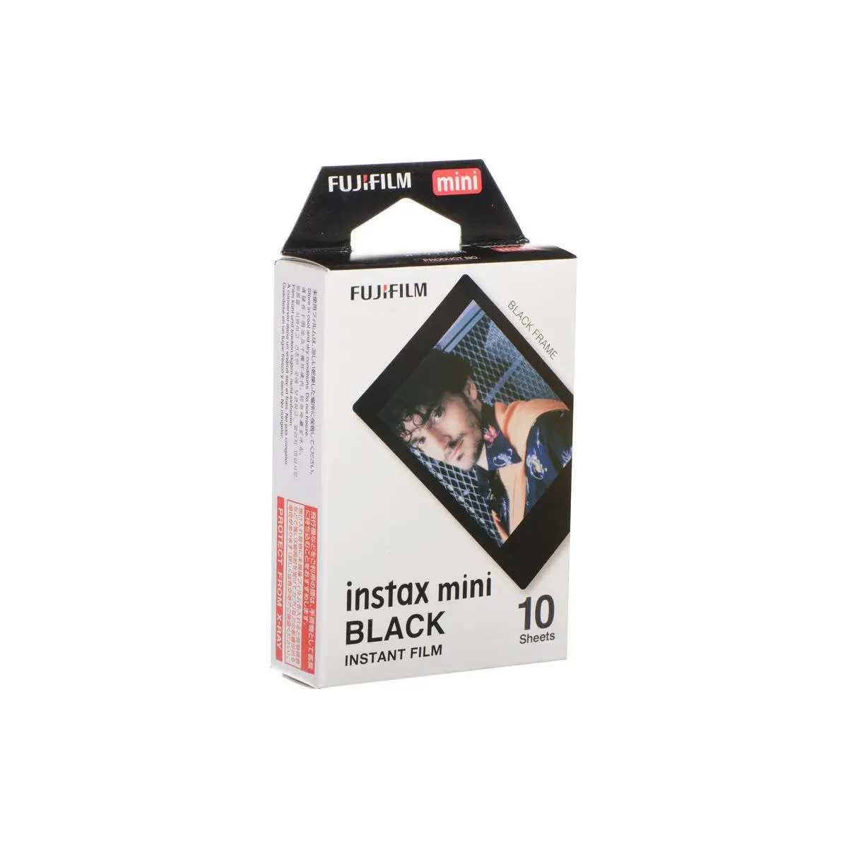 Fujifilm Instax Mini Black Instant Camera Film - 10 Exposures, Handy Camera Accessories for Instant Photography