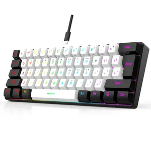 61 Key Ultra Compact Membrane Keyboard White Black 61 Key Ultra Compact Membrane Keyboard White Black